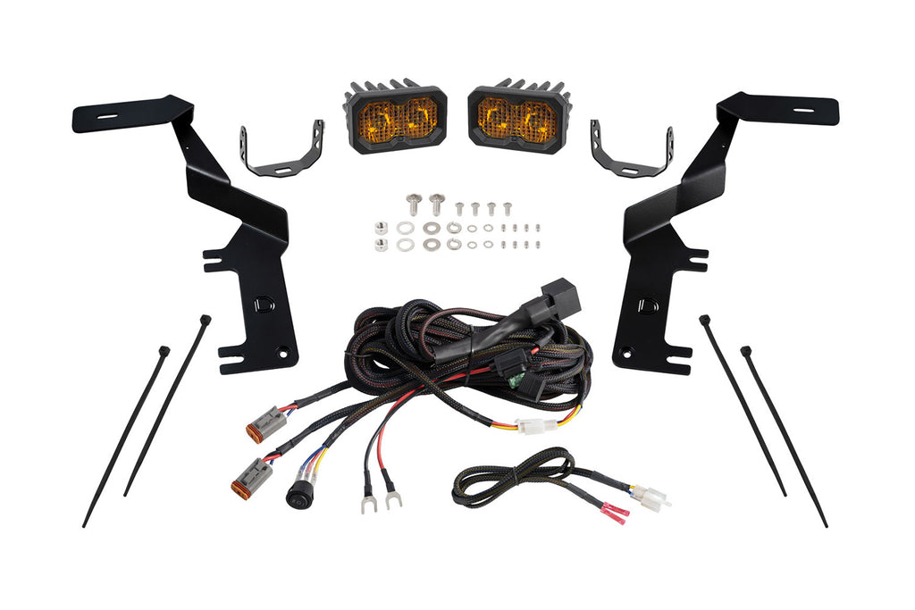 Stage Series Ditch Light Kit For 2017-2022 Ford Super Duty C2 2 0 Pro Yellow Combo