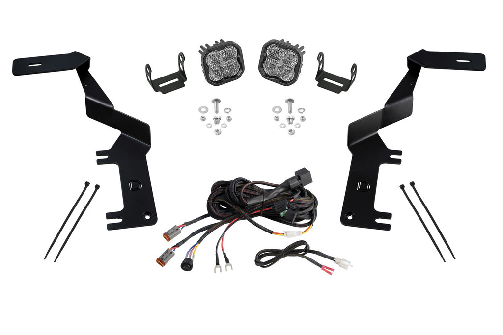 2017-2022 Ford F-450 Super Duty Off-Road Light Stage Series Ditch Light Kit Super Duty SS3 Pro White Combo