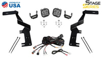 2017-2022 Ford F-450 Super Duty Off-Road Light Stage Series Ditch Light Kit Super Duty SS3 Pro Yellow Combo