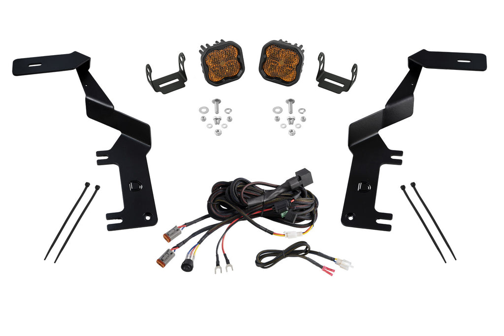 Stage Series Ditch Light Kit For 2017-2022 Ford Super Duty SS3 Pro Yellow Combo