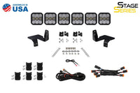 2020-2022 Ford F-250 Super Duty Off-Road Light SS5 6-Pod CrossLink Grille Lightbar Kit