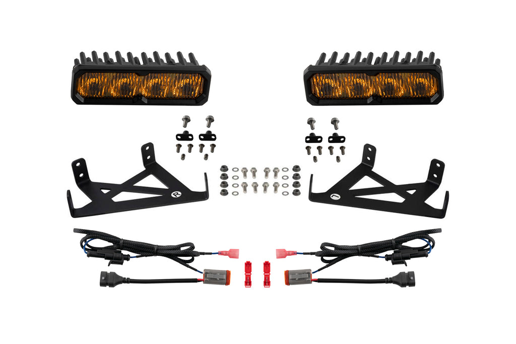 2020-2022 Ford F-250 Super Duty Auxiliary Light LED Kit Yellow