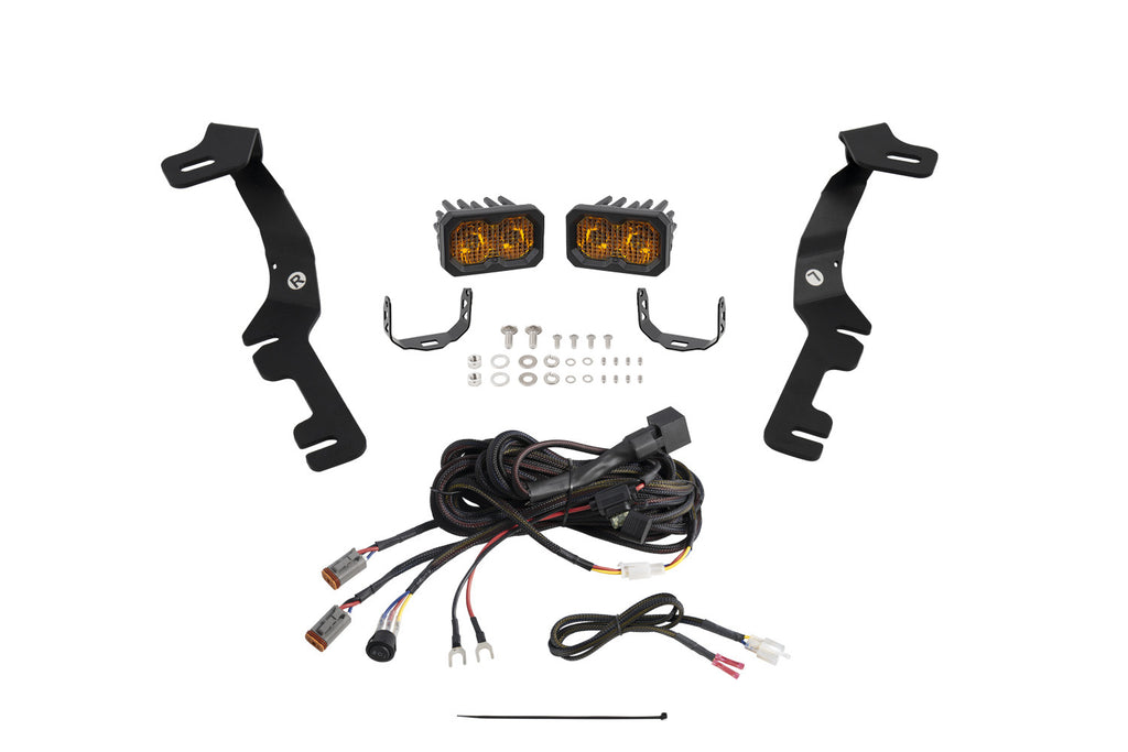 2019-2024 Ram 1500 Off-Road Light Stage Series Ditch Light Kit C2 2.0 Pro Yellow Combo