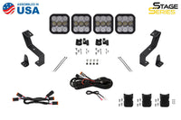 2019-2024 Ram 1500 Off-Road Light SS5 Grille CrossLink Lightbar Kit Sport White Combo