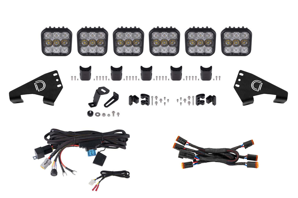 2020-2022 Polaris RZR PRO XP Light Bar Mounting Kit SS5 Pro CrossLink Roof White Combo Lightbar Kit