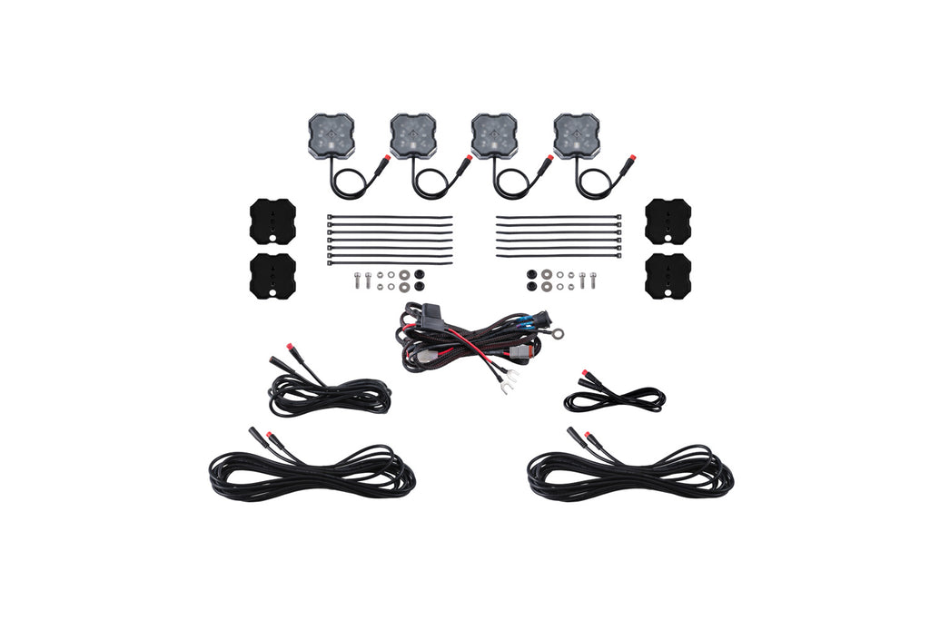 RGBW Rock Light Installer Magnet Mount Kit 4 Pack