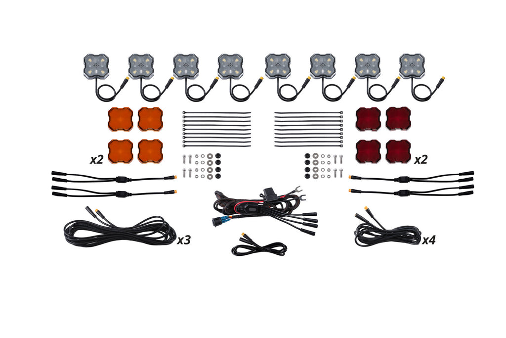 Single Color Rock Light Installer Kit 8 Pack