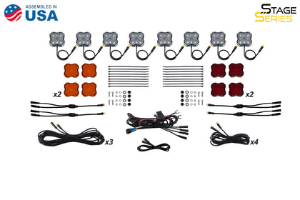 Single Color Rock Light Installer Kit 8 Pack