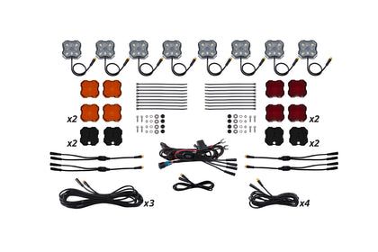 Single Color Rock Light Installer Magnet Mount Kit 8 Pack