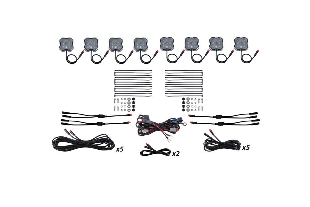 RGBW Rock Light Installer Kit 8 Pack