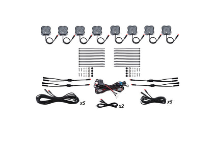 RGBW Rock Light Installer Kit 8 Pack