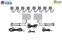 Single Color Rock Light Installer Kit 8 Pack