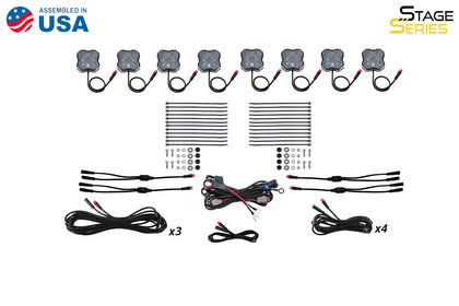RGBW Rock Light Installer Kit 8 Pack