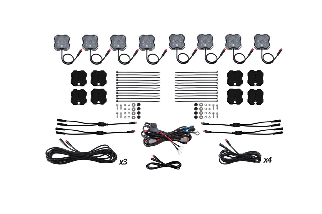 RGBW Rock Light Installer Magnet Mount Kit 8 Pack