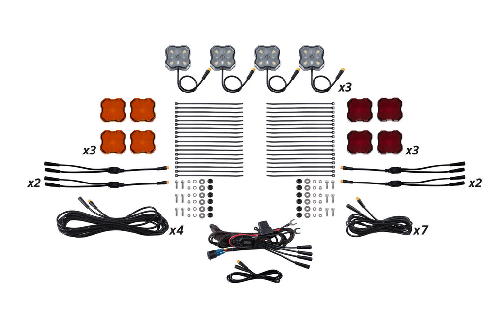 Single Color Rock Light Installer Kit 12 Pack