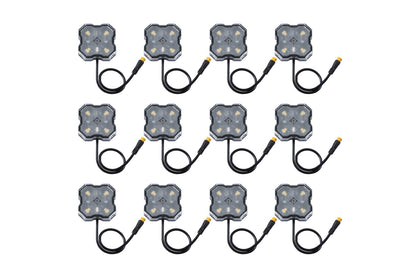 Single Color Rock Light Installer Magnet Mount Kit 12 Pack