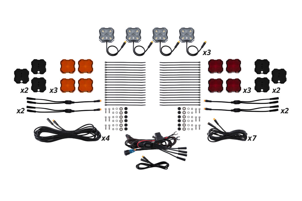 Single Color Rock Light Installer Magnet Mount Kit 12 Pack