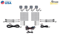 RGBW Rock Light Installer Magnet Mount Kit W Controller 12 Pack
