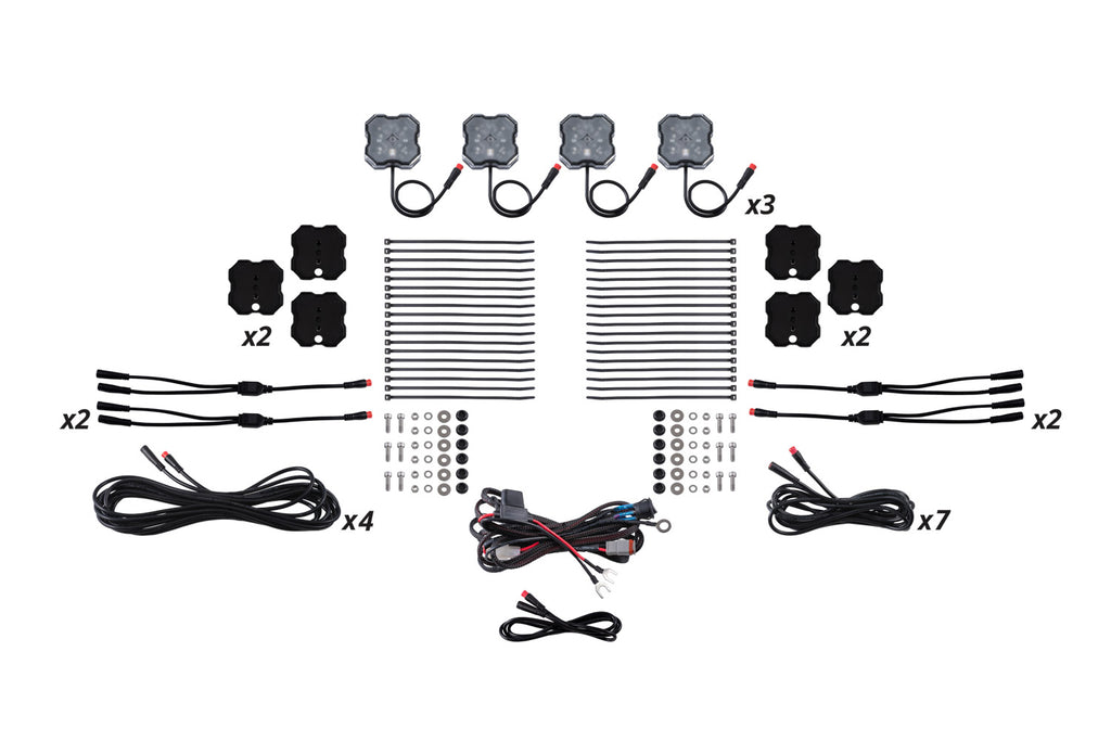 RGBW Rock Light Installer Magnet Mount Kit 12 Pack