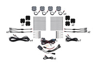 RGBW Rock Light Installer Magnet Mount Kit W Controller 12 Pack