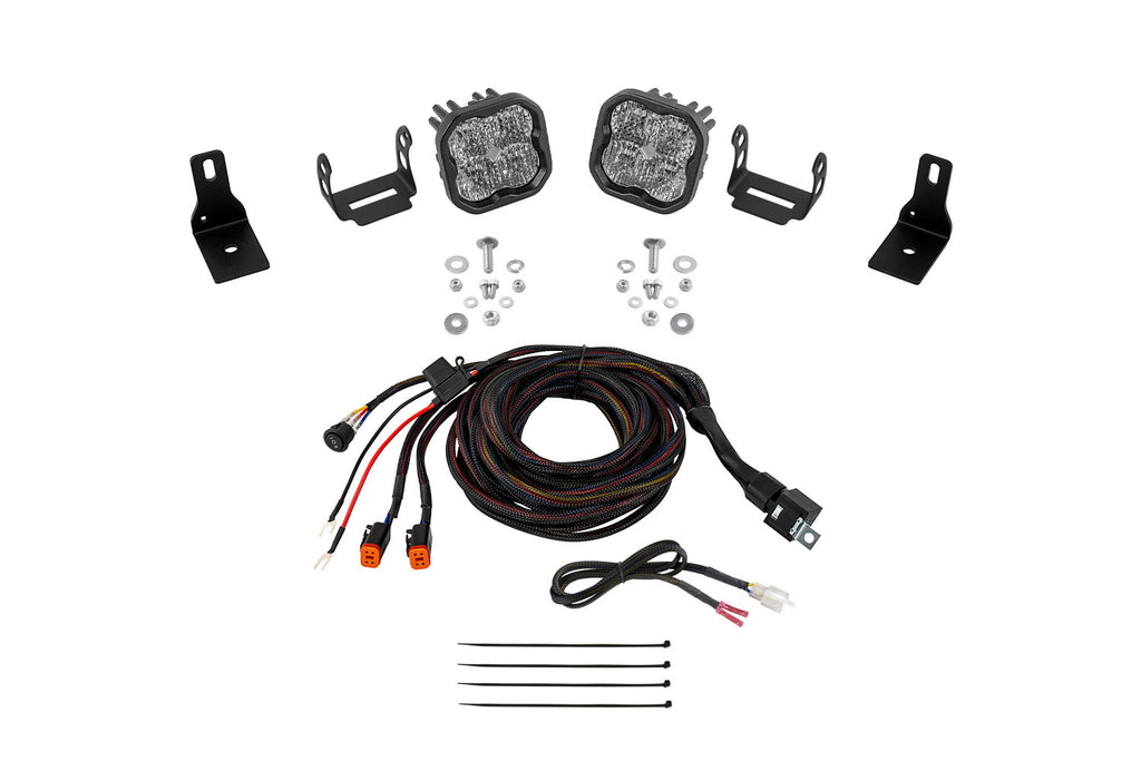 2022-2024 Ford Maverick Off-Road Light Stage Series Ditch Light Kit SS3 Pro White Combo