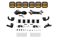 SS5 6 Pod Crosslink Mounting Kit For Prinsu Sherpa Roof Racks Sport Yellow Combo