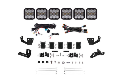 SS5 6 Pod Crosslink Mounting Kit For Prinsu Sherpa Roof Racks Pro White Combo