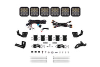 SS5 6 Pod Crosslink Mounting Kit For Prinsu Sherpa Roof Racks Pro White Driving