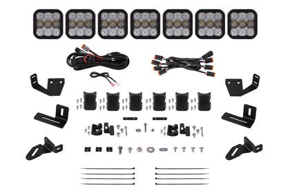 SS5 7 Pod Crosslink Mounting Kit For Prinsu Sherpa Roof Racks Sport White Combo