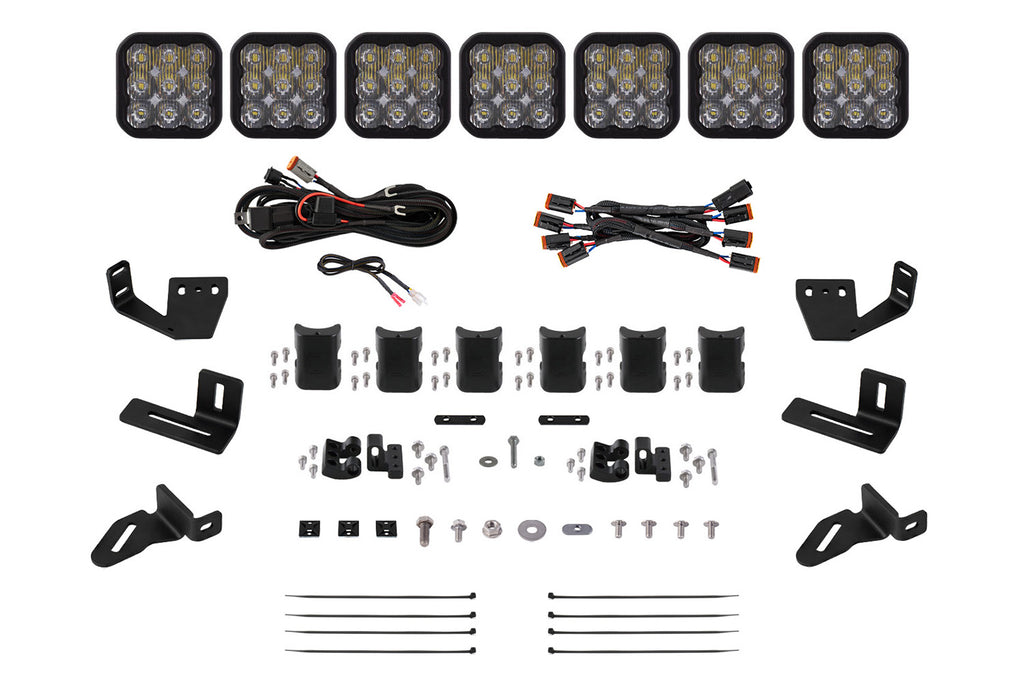 SS5 7 Pod Crosslink Mounting Kit For Prinsu Sherpa Roof Racks Sport White Driving