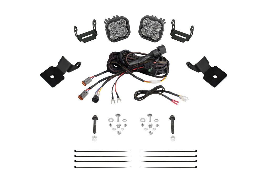 2014-2018 Polaris RZR XP 1000 EPS Off-Road Light Stage Series SS3 A-Pillar Pod Kit Pro White Combo
