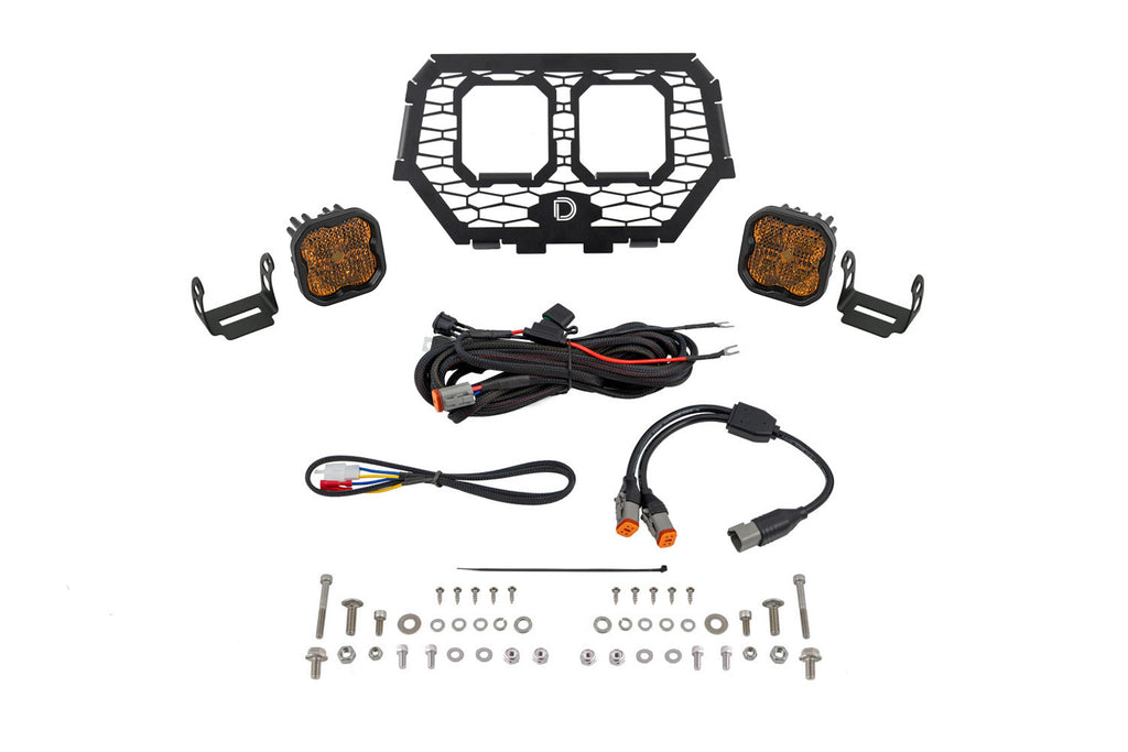Stage Series LED Grille Kit For 2014-2018 Polaris Rzr Xp Pro Yellow Combo