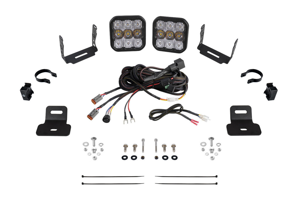 Stage Series Ditch Light Kit For 2017-2025 Can Am Maverick X3 SS5 Sport White Combo