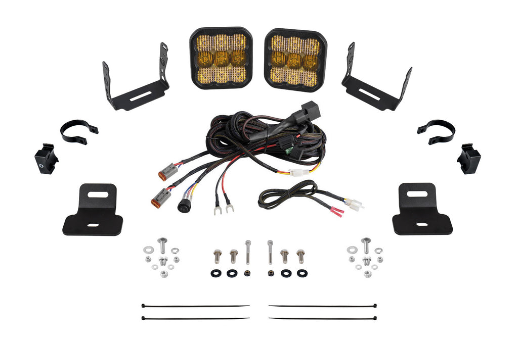 Stage Series Ditch Light Kit For 2017-2025 Can Am Maverick X3 SS5 Sport Yellow Combo