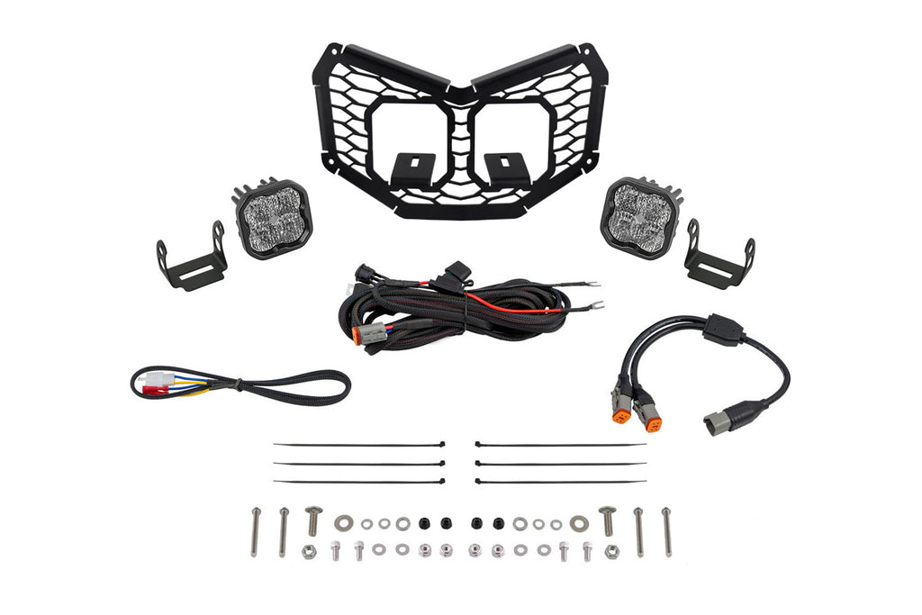 2017-2019 Can-Am Maverick X3 X rs Turbo R Light Bar Mounting Kit LED Grille Kit