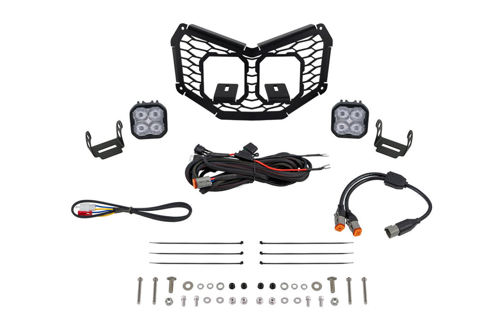 2017-2019 Can-Am Maverick X3 Max X rs Turbo R Light Bar Mounting Kit LED Grille Kit