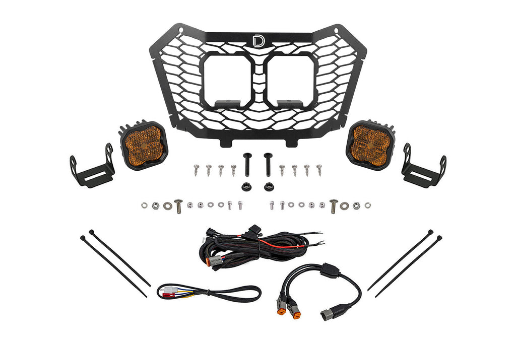 Stage Series LED Grille Kit FOR2022 2025 Honda Talon Sport Yellow Combo