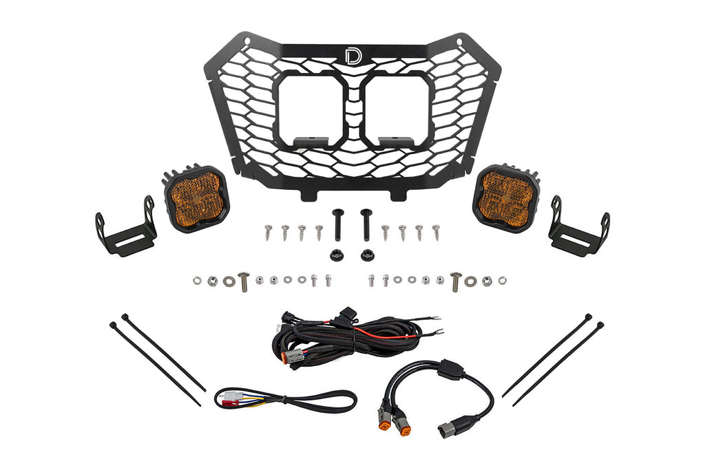 Stage Series LED Grille Kit For 2022-2025 Honda Talon Pro Yellow Combo