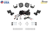 2021-2024 Honda SXS10S2RD Talon 1000R FOX Live Valve Off-Road Light Stage Series Ditch Light Kit Talon SS3 Pro Yellow Combo