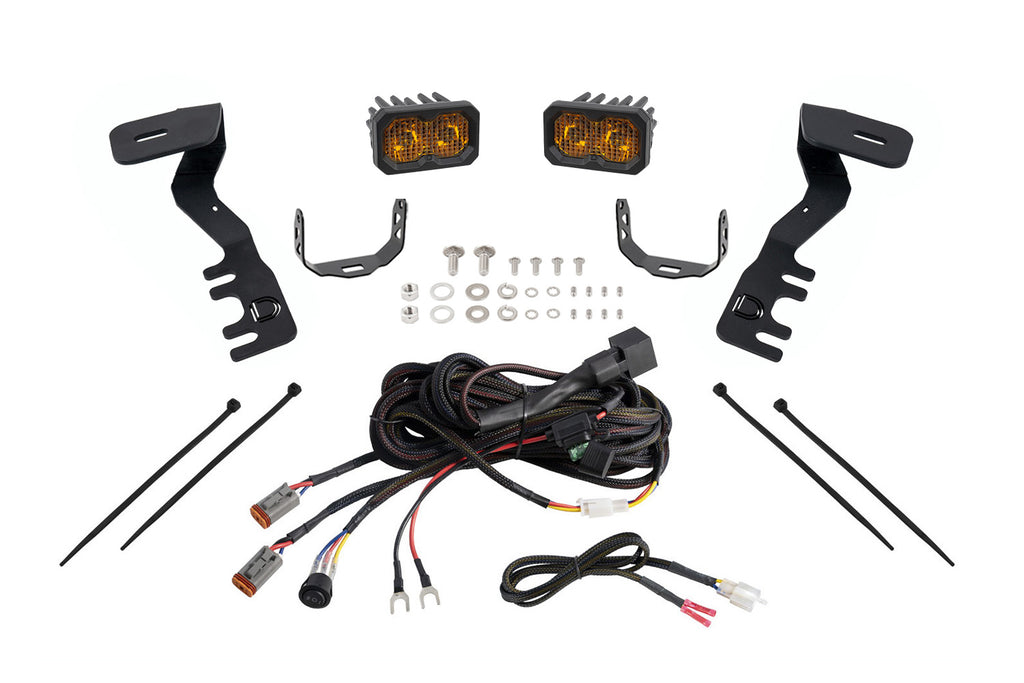 2025-2026 Toyota 4Runner Off-Road Light LED Ditch Light Kit for Toyota Tacoma/4Runner Pro Yellow Combo