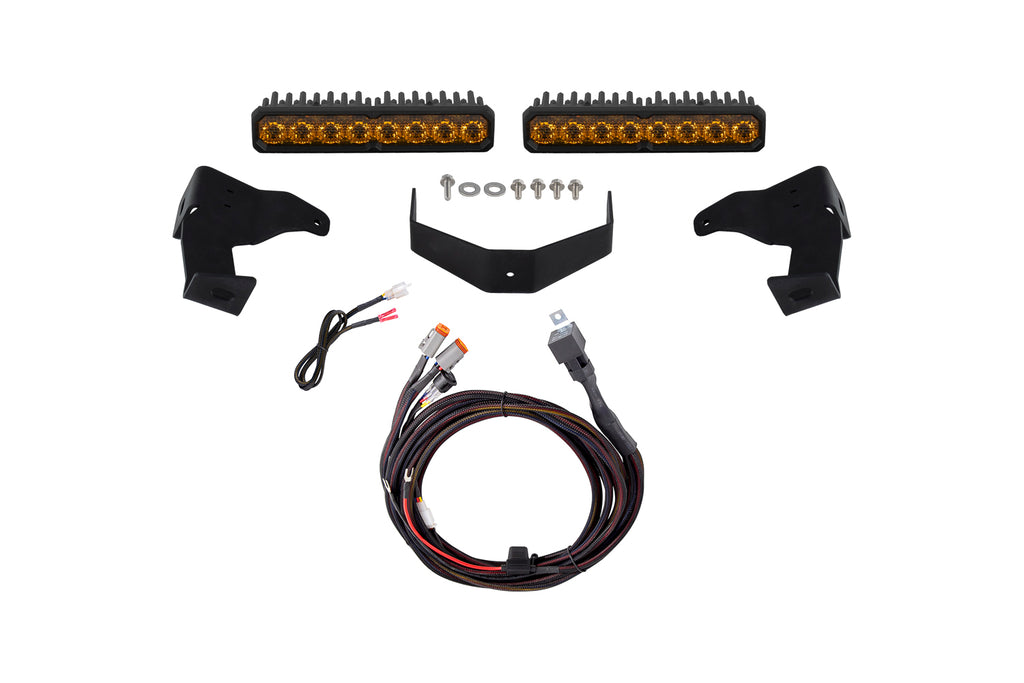 2024-2026 Toyota Tacoma Auxiliary Light Stealth Lightbar SS10 Sport Yellow Combo