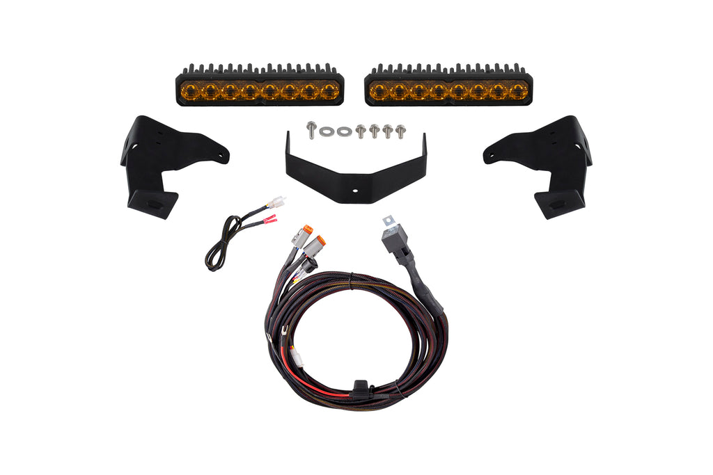 2024-2026 Toyota Tacoma Auxiliary Light Stealth Lightbar SS10 Sport Yellow Driving
