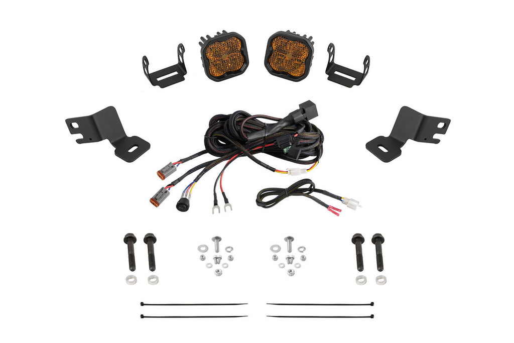 2019-2020 Polaris RZR XP Turbo EPS Off-Road Light Stage Series Ditch Light Kit SS3 Sport Yellow Combo