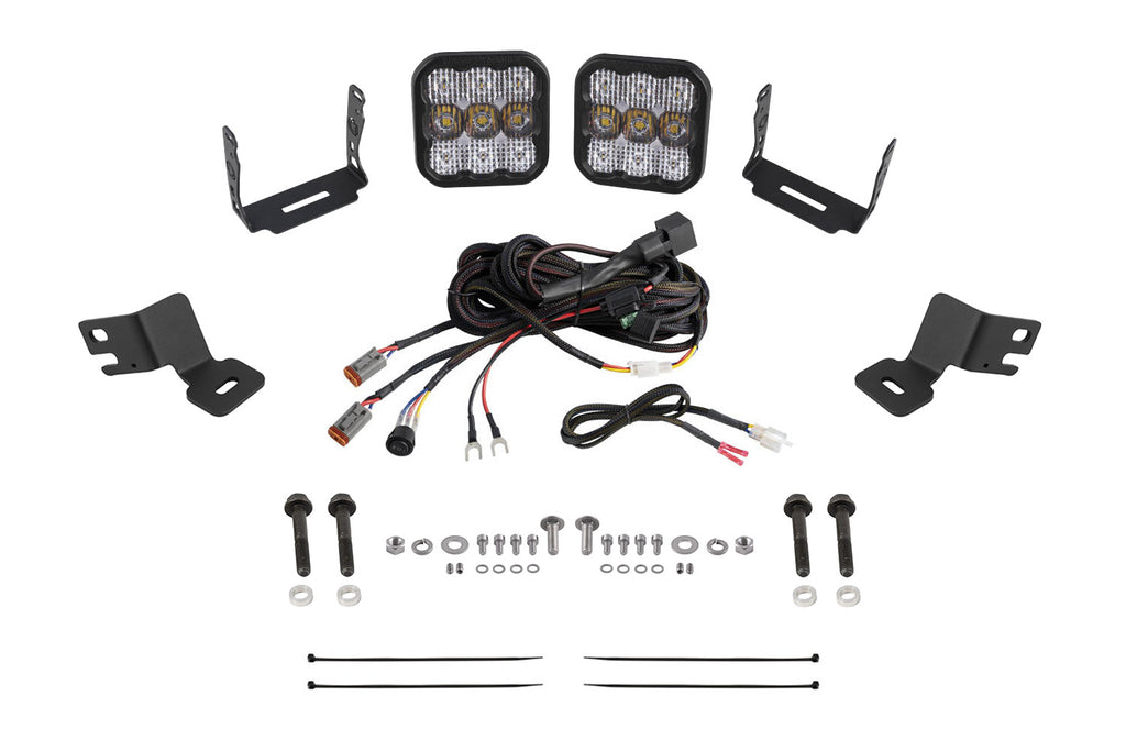 2019-2020 Polaris RZR XP Turbo EPS Off-Road Light Stage Series Ditch Light Kit SS5 Sport White Combo