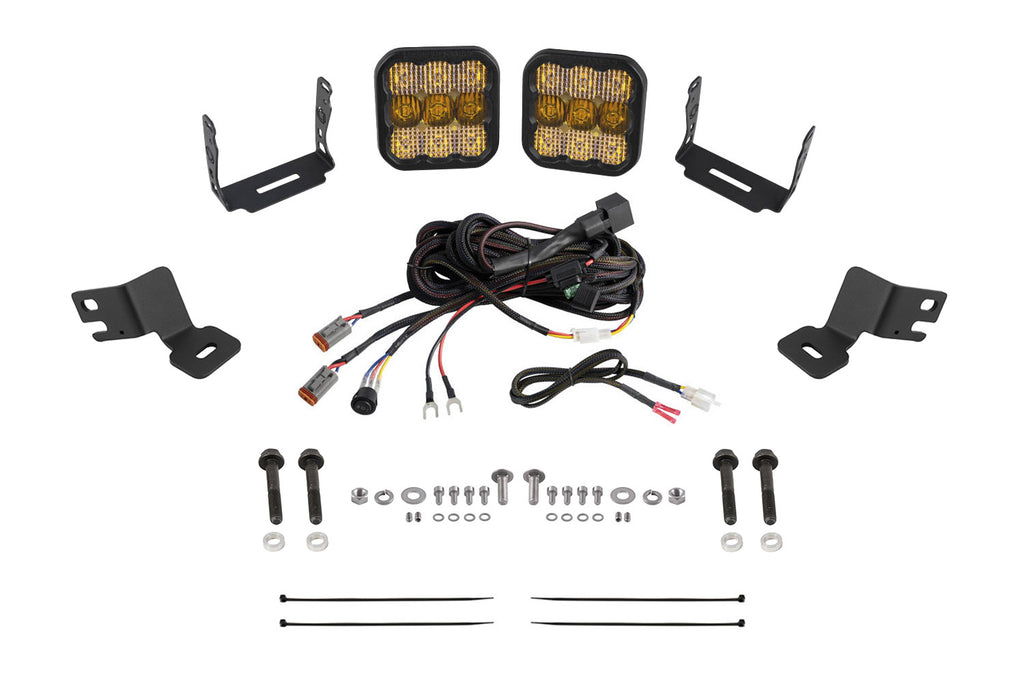 Stage Series Ditch Light Kit For 2019-2024 Polaris Rzr Xp SS5 Sport Yellow Combo