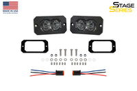 C2 2 0 Max White Flood Flush Rbl (pair)