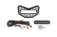 2021-2025 Can-Am Maverick X3 Max X rs Turbo RR Smart-Shox Light Bar Mounting Kit SS10 Grille Max White Combo