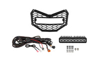2017-2019 Can-Am Maverick X3 Turbo R Light Bar Mounting Kit SS10 Grille Pro White Driving