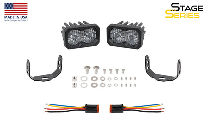 C2R White Flood Standard LED Pod (pair)