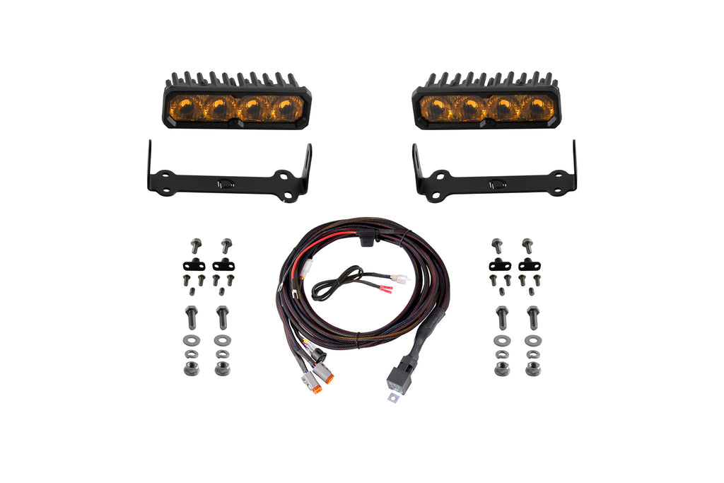 2014-2024 Toyota 4Runner Auxiliary Light LED Kit Yellow Driving